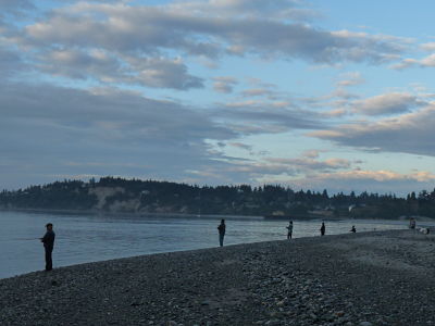 Great Places to Fish:  Fort Worden Beach Fishing for salmon.